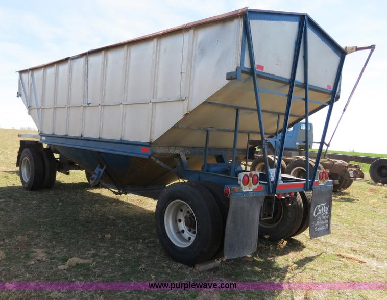 image for item B4668 Shop built grain hopper pup trailer