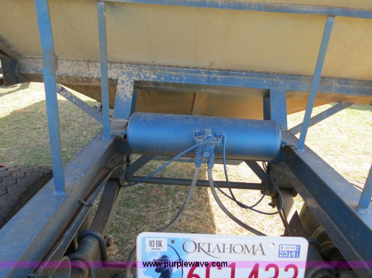 image for item B4668 Shop built grain hopper pup trailer