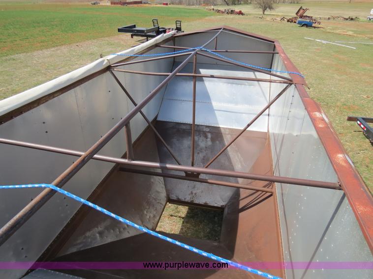 image for item B4668 Shop built grain hopper pup trailer