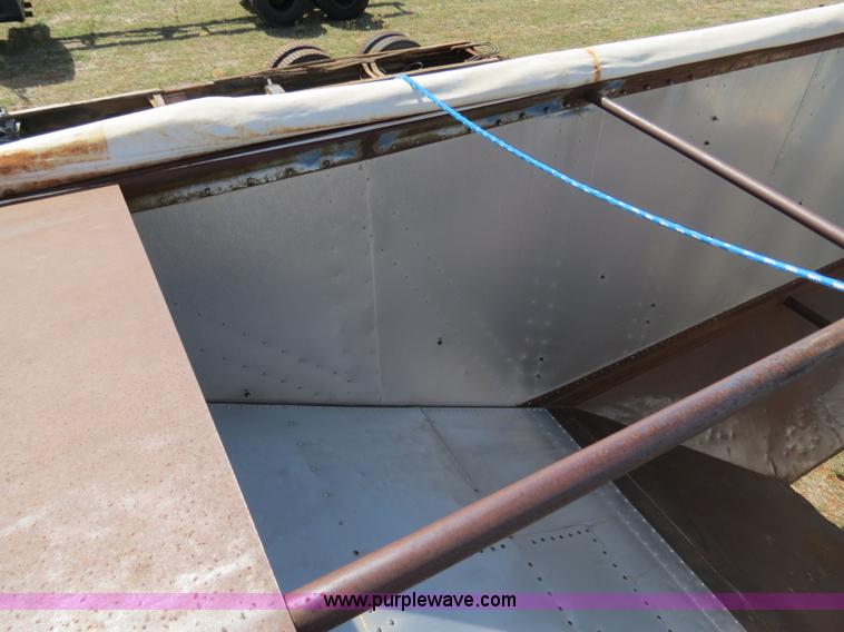 image for item B4668 Shop built grain hopper pup trailer