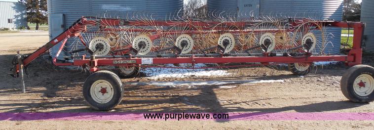 image for item E3353 H&S BF12HC high capacity folding wheel rake