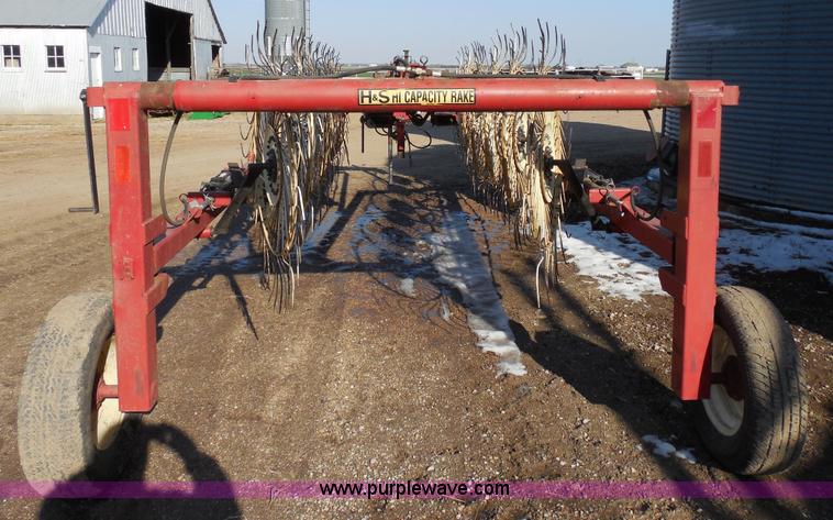 image for item E3353 H&S BF12HC high capacity folding wheel rake