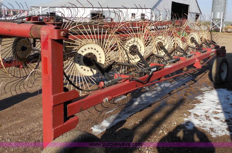 image for item E3353 H&S BF12HC high capacity folding wheel rake