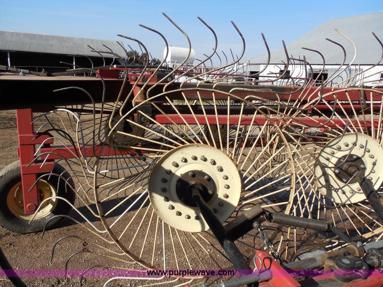 image for item E3353 H&S BF12HC high capacity folding wheel rake