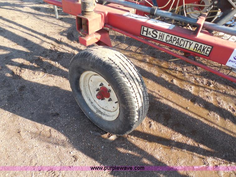 image for item E3353 H&S BF12HC high capacity folding wheel rake