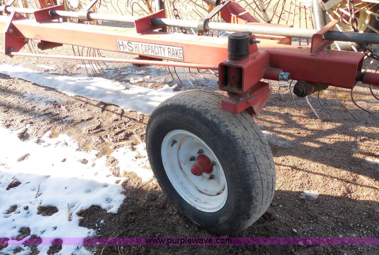 image for item E3353 H&S BF12HC high capacity folding wheel rake