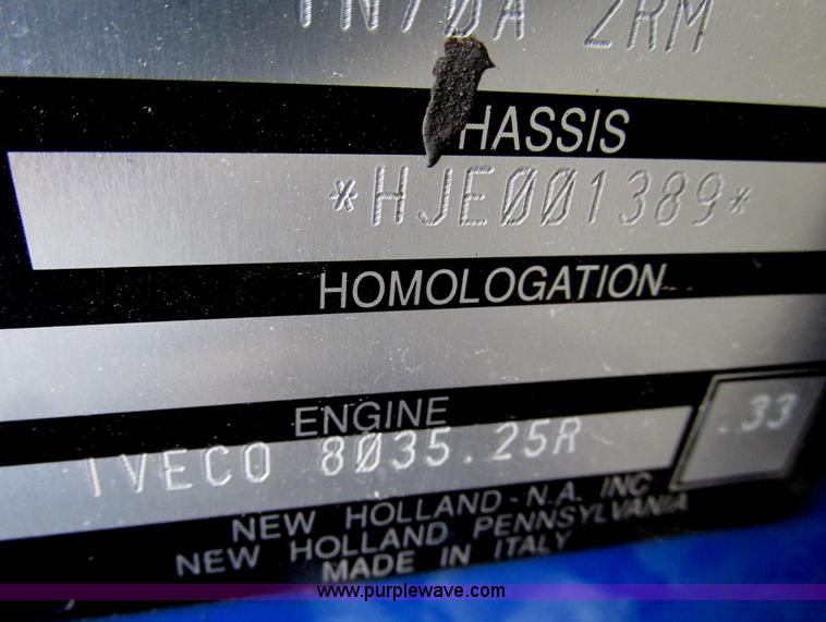 image for item F4469 2004 New Holland TN70 tractor