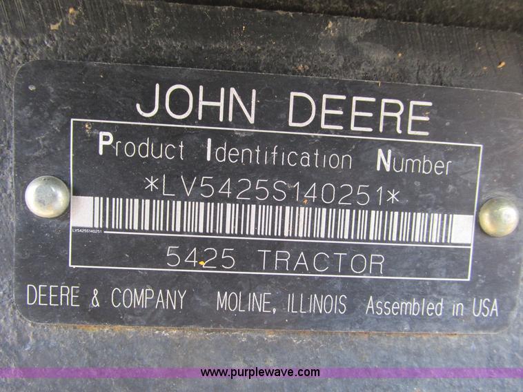 image for item F4474 2005 John Deere 5425 tractor