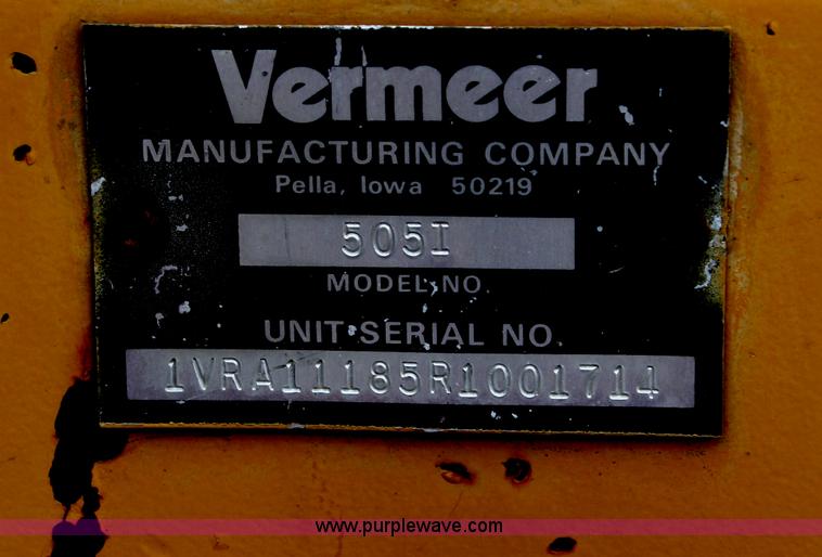image for item G5366 1994 Vermeer 505 Super I round baler