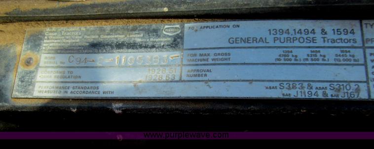 image for item G5657 Case 1494 tractor