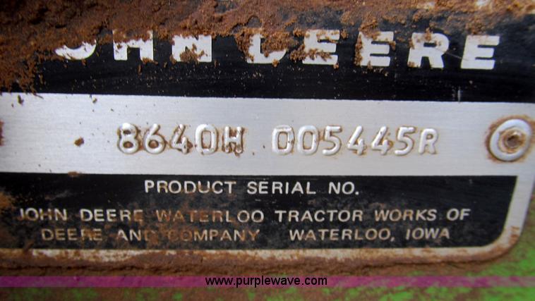 image for item G5679 1980 John Deere 8640 4WD tractor