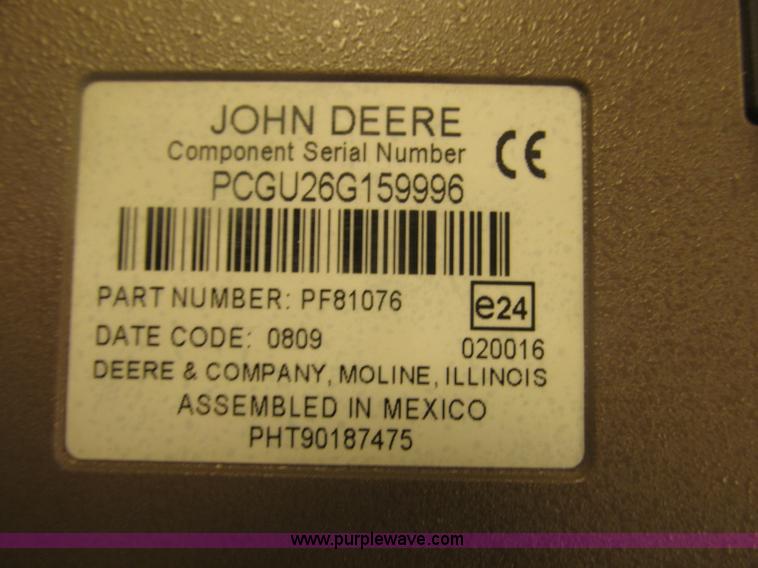 image for item K9694 John Deere GS2 2600 display monitor