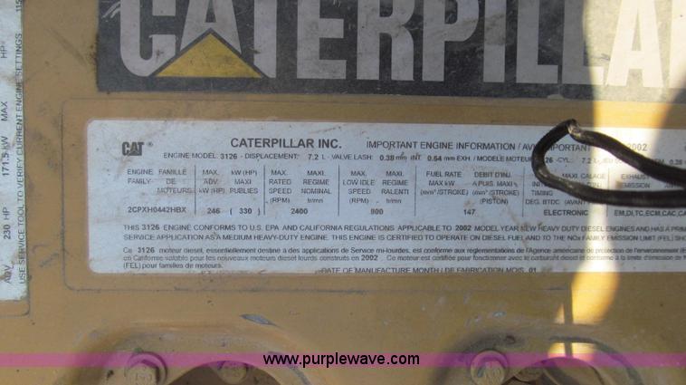 image for item E3792 2002 Chevrolet C7500 cab and chassis