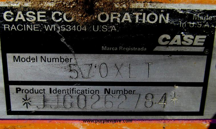 image for item E3793 2001 Case 570 LXT landscape loader