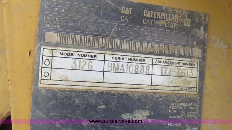 image for item E3794 2004 Caterpillar 953C track loader