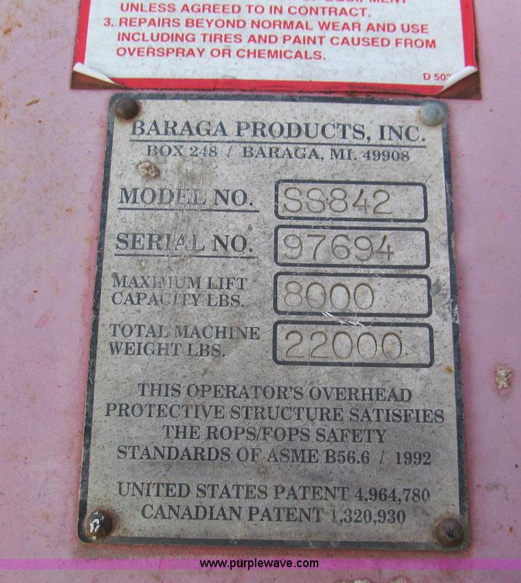 image for item E5902 1997 BPI Square Shooter SS842 Turbo telehandler