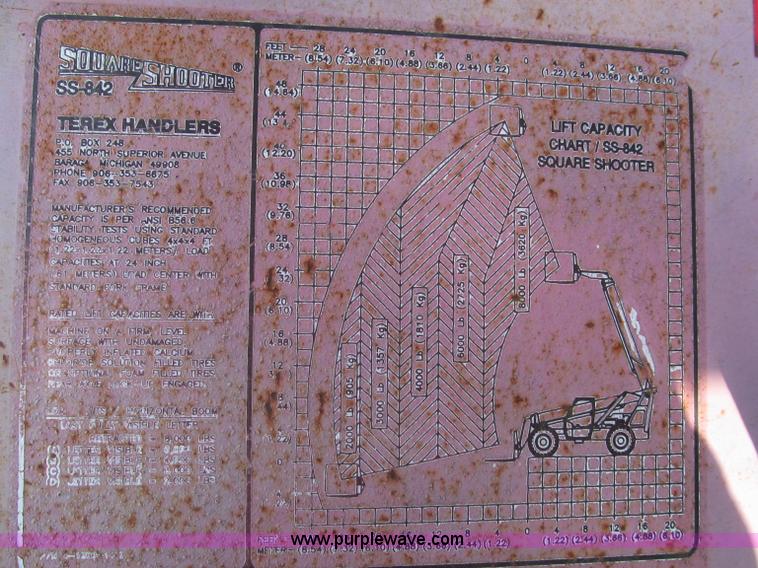 image for item E5902 1997 BPI Square Shooter SS842 Turbo telehandler