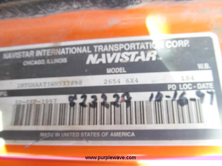 image for item E5903 1998 International 2654 dump truck