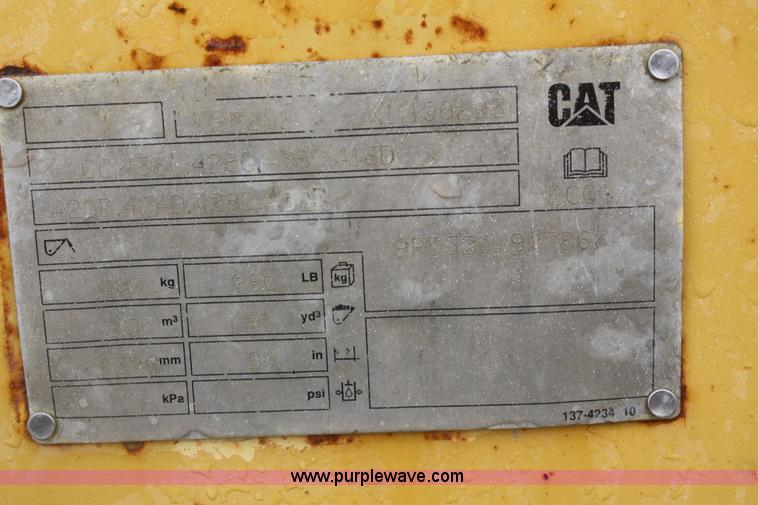 image for item F2566 2002 Caterpillar 430D backhoe