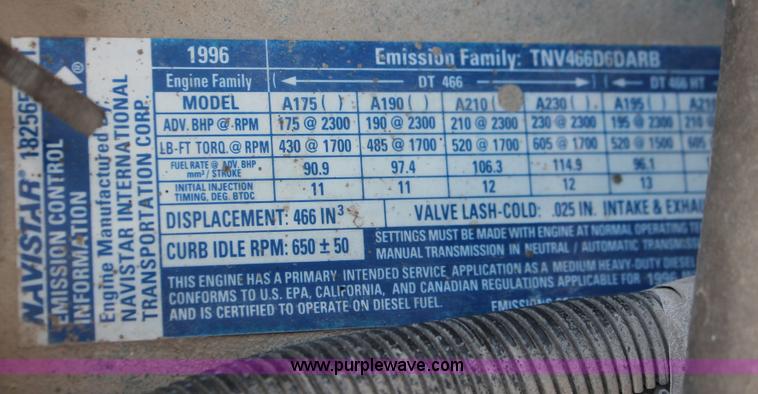 image for item F2946 1997 International 4800 dump truck