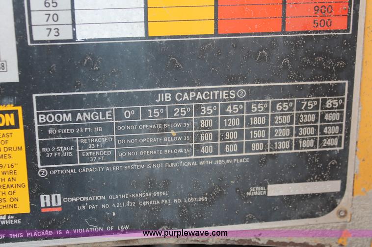 image for item F2952 1989 Ford L8000 crane truck