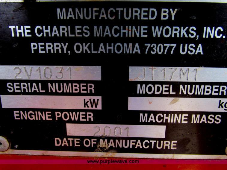 image for item F4419 2001 Ditch Witch JT1720 directional drill