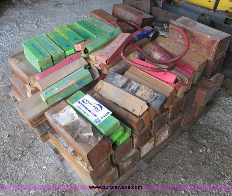 image for item F4426 Assorted carbon welding rods and air arc welding leads