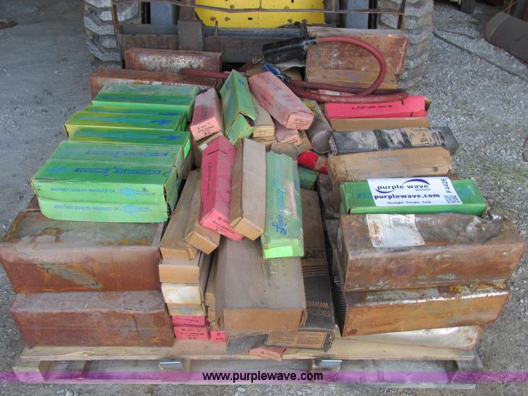 image for item F4426 Assorted carbon welding rods and air arc welding leads