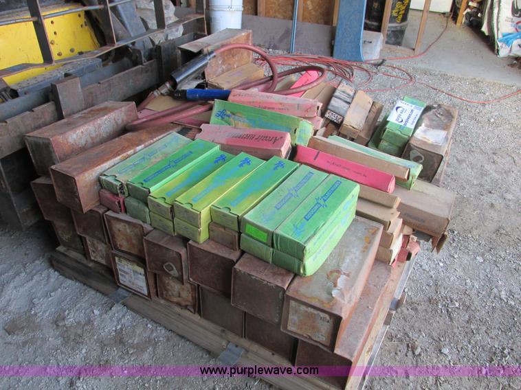 image for item F4426 Assorted carbon welding rods and air arc welding leads