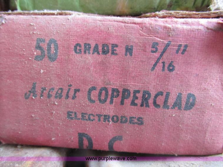 image for item F4426 Assorted carbon welding rods and air arc welding leads