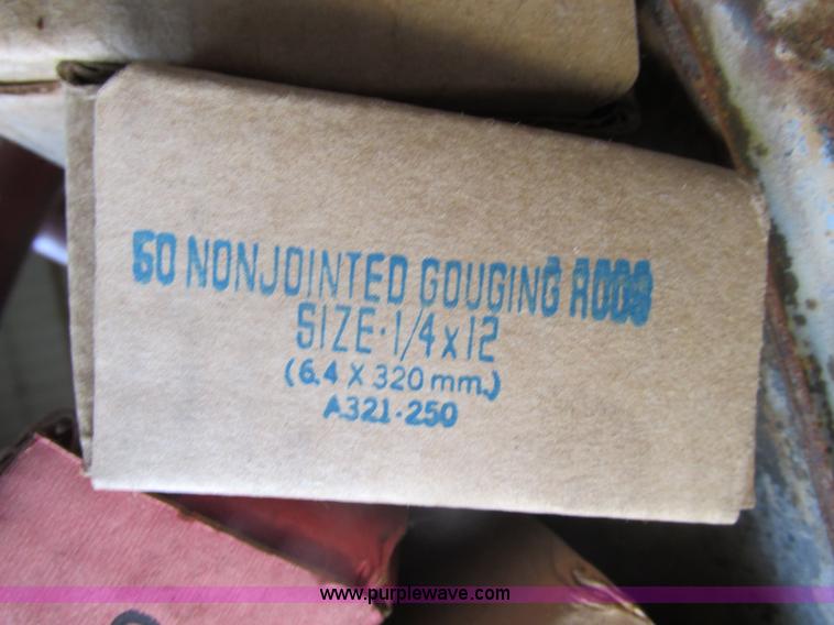 image for item F4426 Assorted carbon welding rods and air arc welding leads