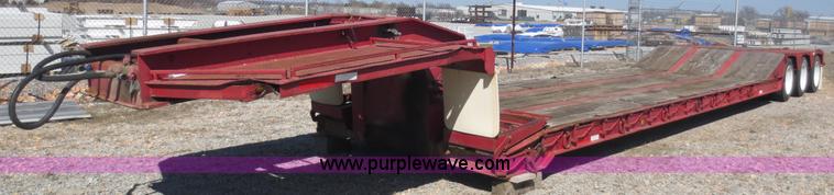 image for item F6592 1990 Etnyre 35' 50 ton detachable equipment trailer
