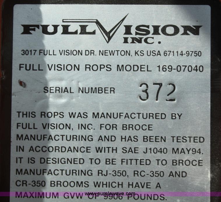 image for item G5001 2004 Broce RC350 broom