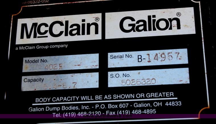 image for item G5002 2000 GMC C8500 dump truck