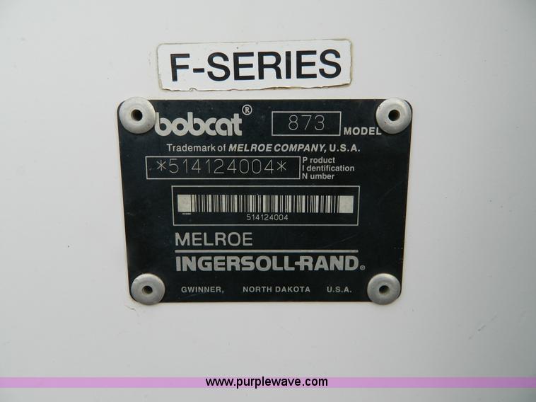 image for item G7539 1999 Bobcat 873 F series skid steer