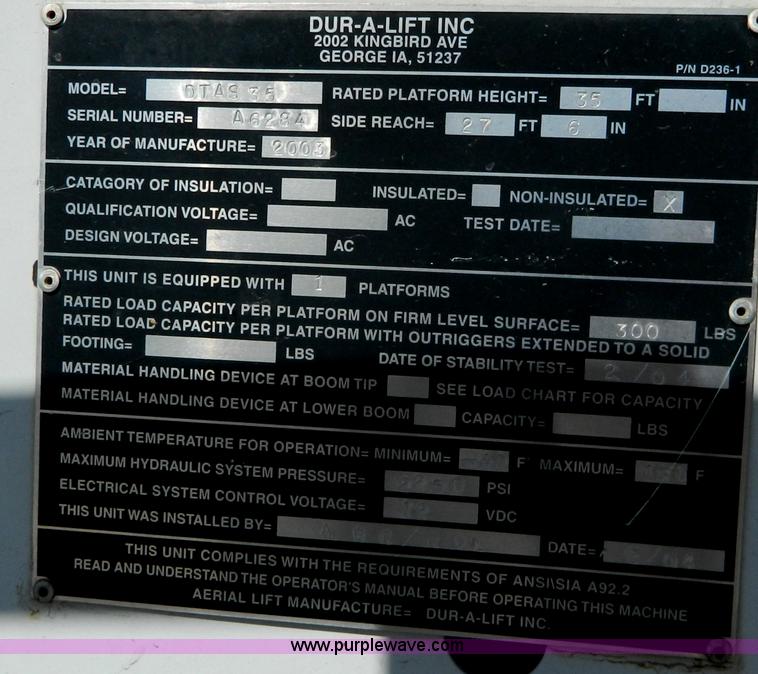 image for item G7788 2004 Chevrolet C4500 service boom truck