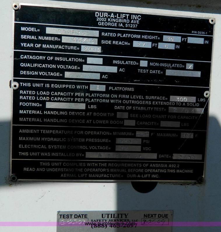 image for item G7788 2004 Chevrolet C4500 service boom truck