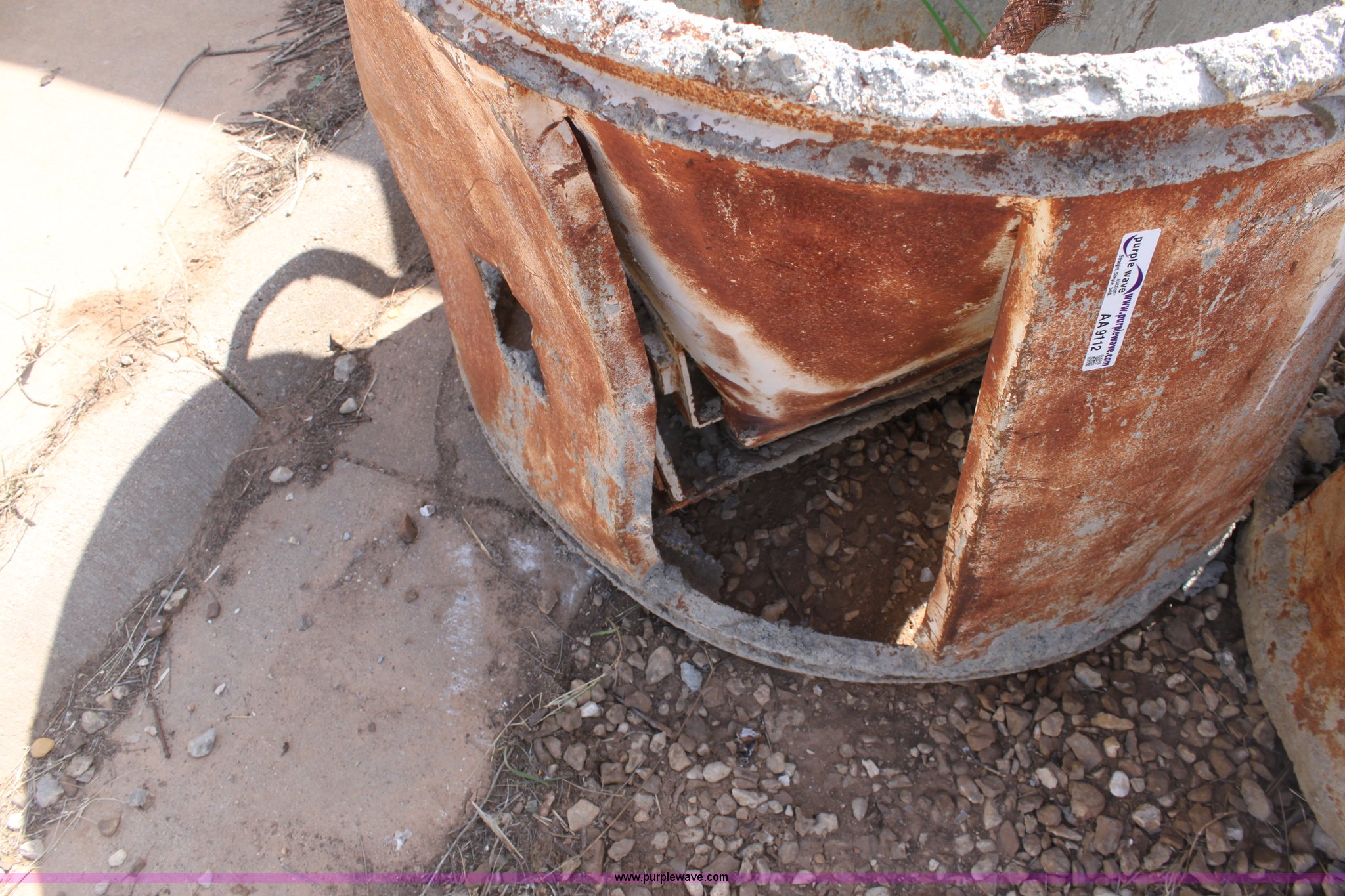 (3) concrete bins in Wichita, KS Item AA9112 sold Purple Wave