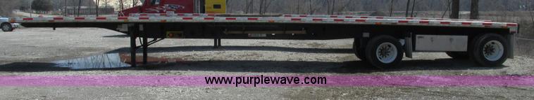 image for item F4492 2008 Transcraft 48' spread axle flat bed trailer