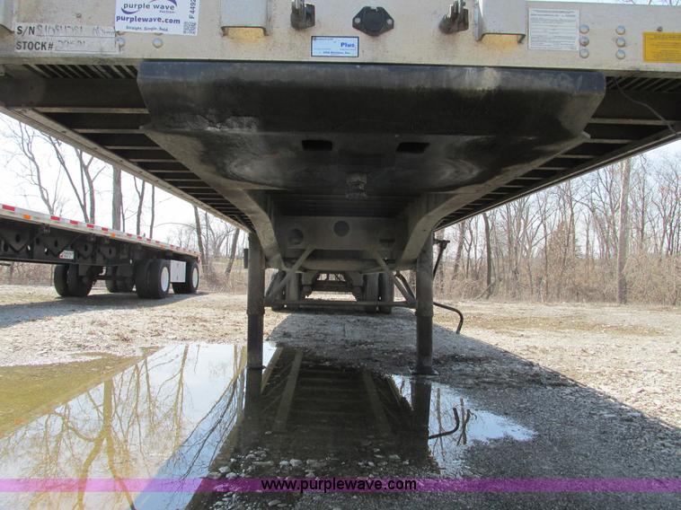 image for item F4492 2008 Transcraft 48' spread axle flat bed trailer