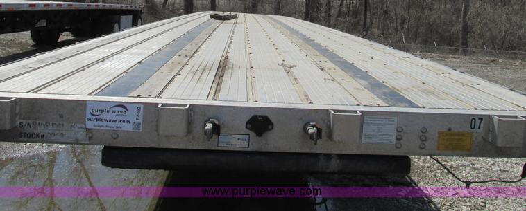 image for item F4492 2008 Transcraft 48' spread axle flat bed trailer