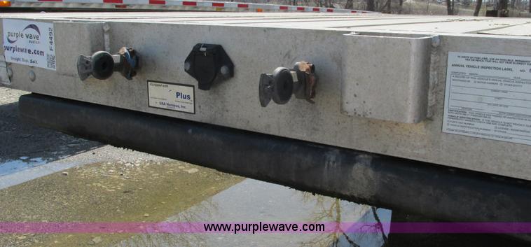 image for item F4492 2008 Transcraft 48' spread axle flat bed trailer