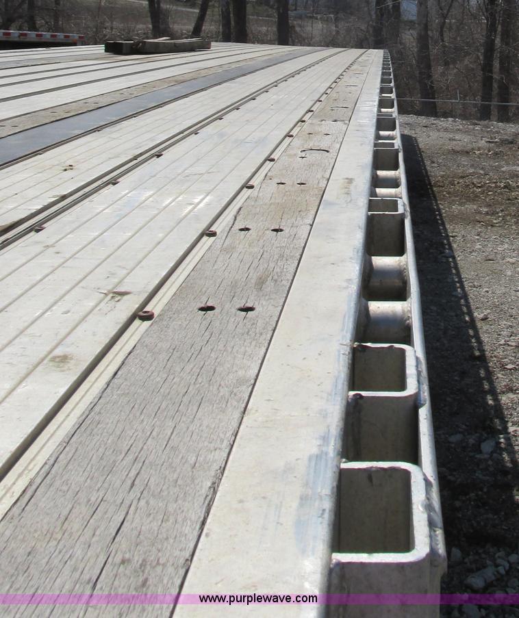 image for item F4492 2008 Transcraft 48' spread axle flat bed trailer