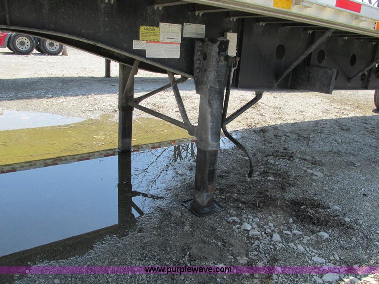 image for item F4492 2008 Transcraft 48' spread axle flat bed trailer