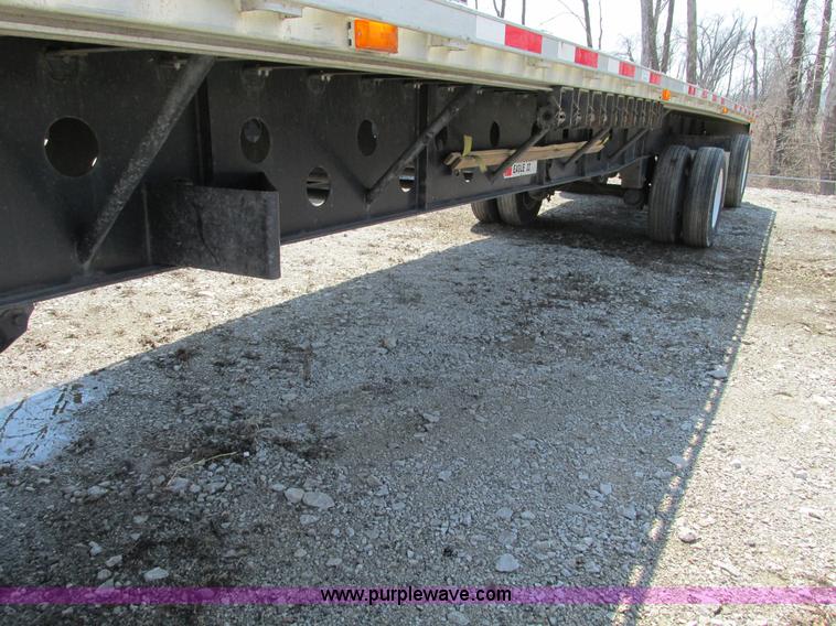 image for item F4492 2008 Transcraft 48' spread axle flat bed trailer