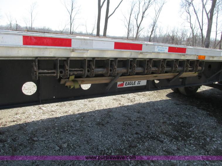 image for item F4492 2008 Transcraft 48' spread axle flat bed trailer