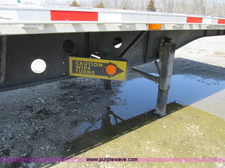 image for item F4492 2008 Transcraft 48' spread axle flat bed trailer