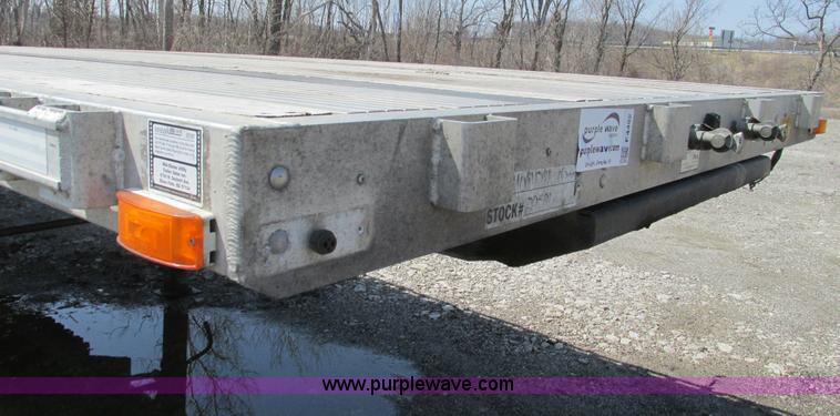 image for item F4492 2008 Transcraft 48' spread axle flat bed trailer