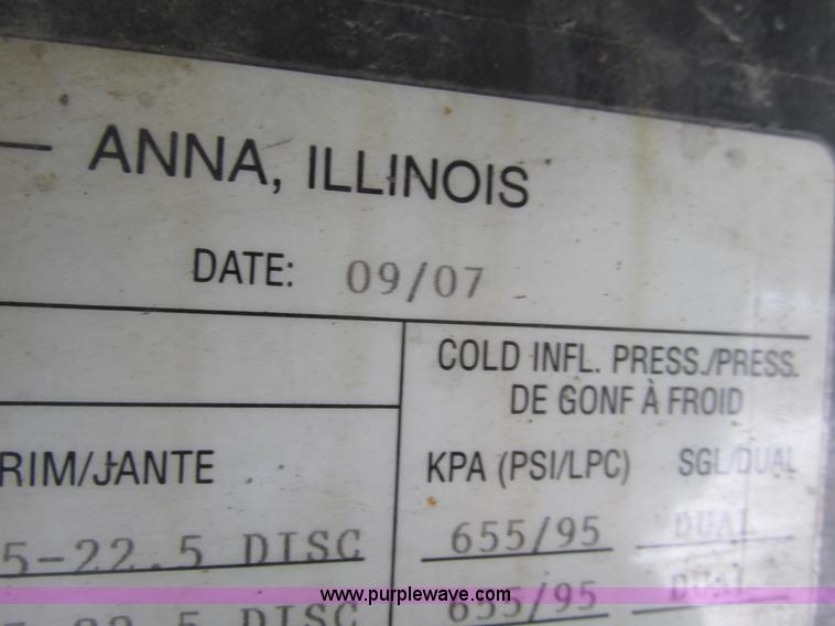 image for item F4492 2008 Transcraft 48' spread axle flat bed trailer