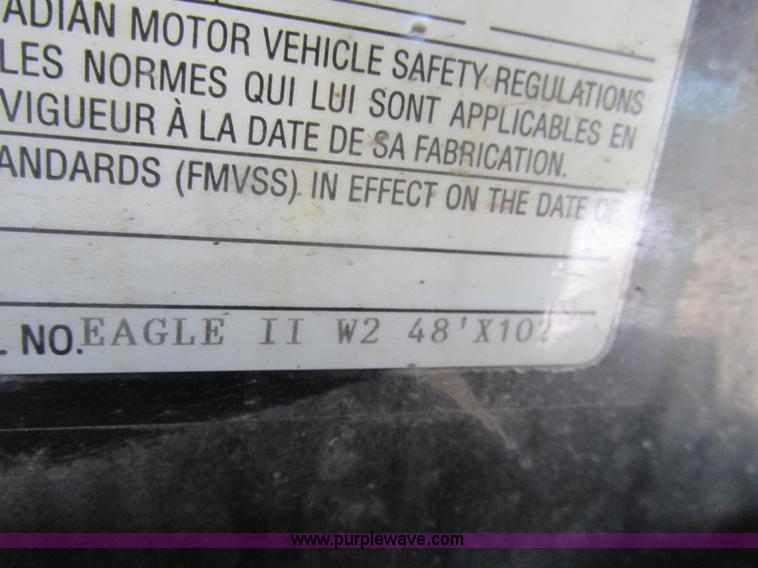 image for item F4492 2008 Transcraft 48' spread axle flat bed trailer